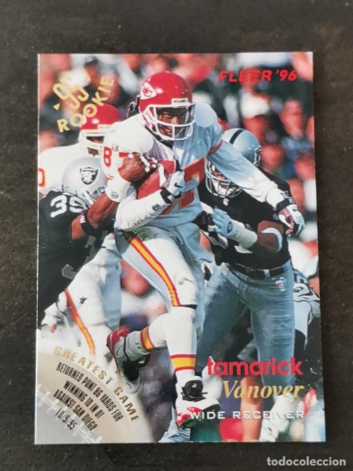 Colecionismo desportivo: Fleer Football 1996 #70 Tamarick Vanover Kansas City Chiefs NFL Card