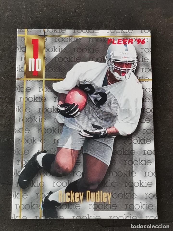Collezionismo sportivo: Fleer Football 1996 Rookie Card #151 Rickey Dudley Oakland Raiders NFL Card