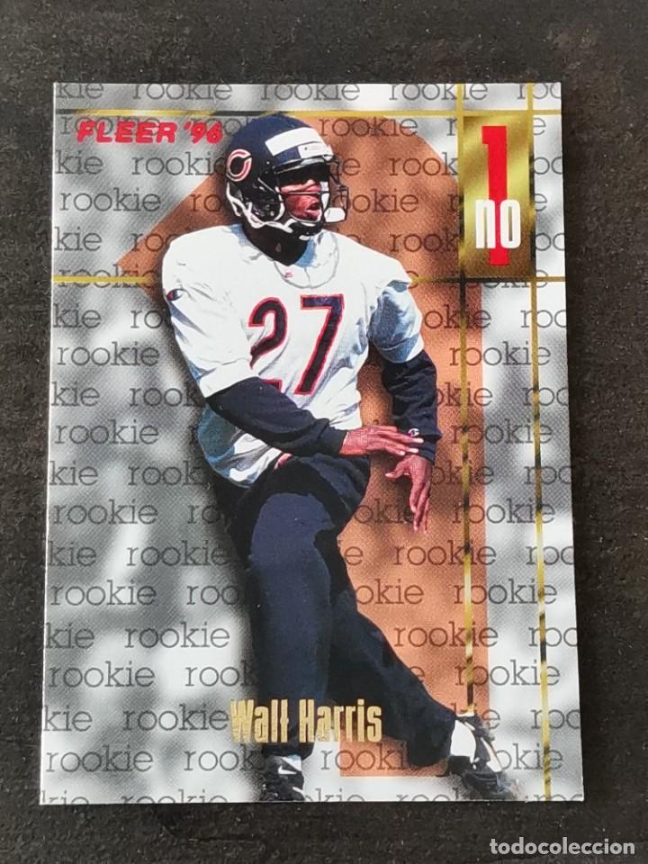 Colecionismo desportivo: Fleer Football 1996 Rookie Card #158 Walt Harris Chicago Bears NFL Card