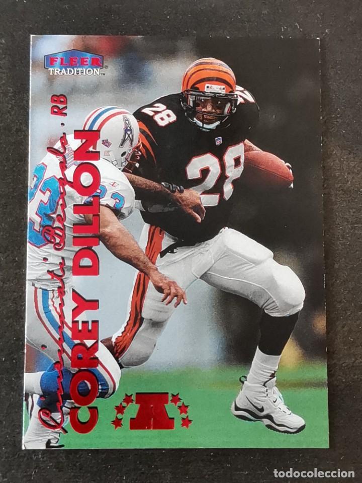 Colecionismo desportivo: Fleer Tradition 1999 #15 Corey Dillon Cincinnati Bengals NFL Card