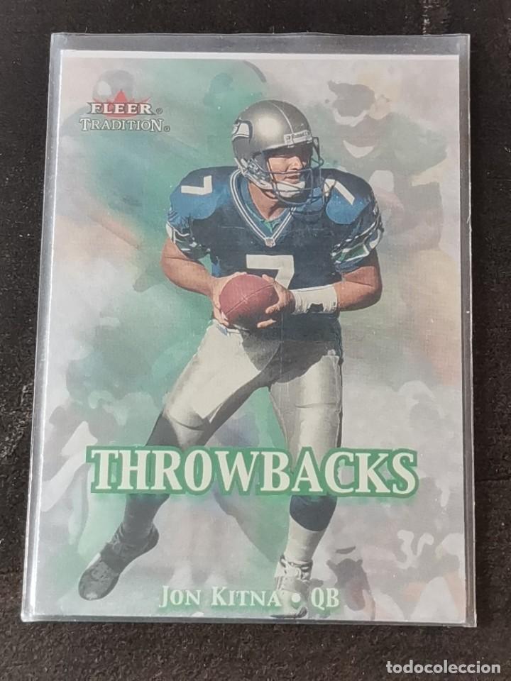 Collezionismo sportivo: Fleer Tradition 2000 Throwbacks #16 Jon Kitna Seattle Seahawks NFL Card
