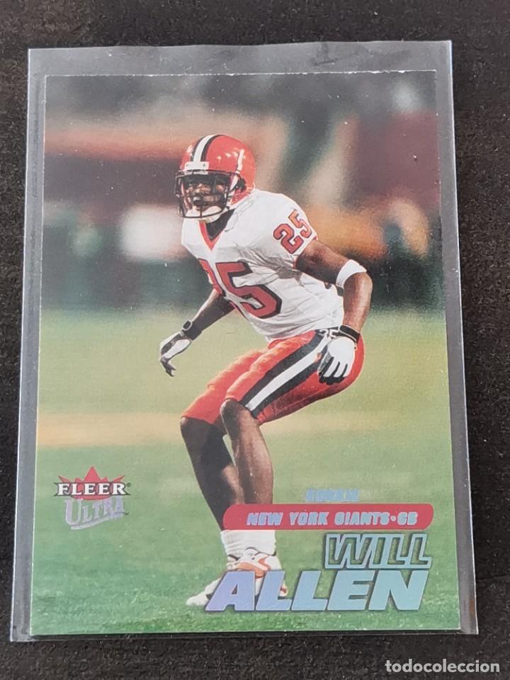 Colecionismo desportivo: Fleer Ultra 2001 Rookie Card #298 Will Allen New York Giants 646/2499 NFL Card