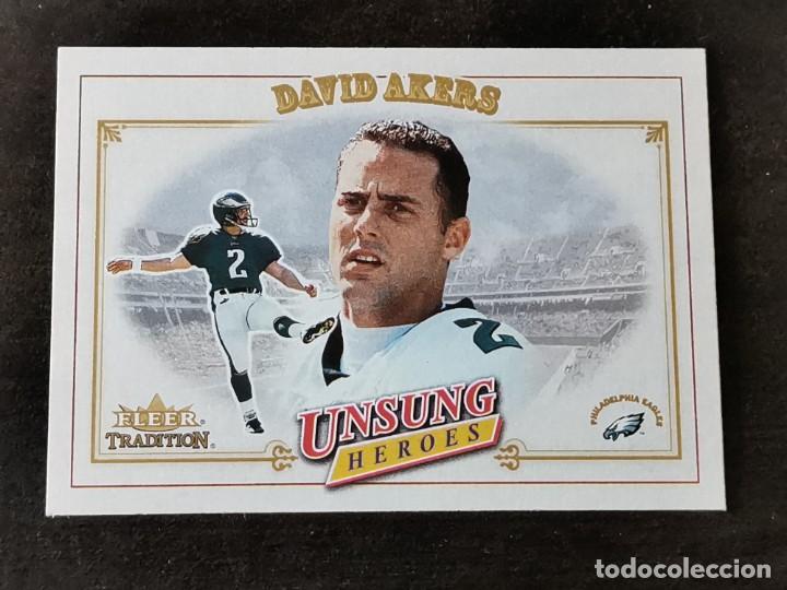 Collezionismo sportivo: Fleer Tradition 2001 Unsung Heroes #326 David Akers Philadelphia Eagles NFL Card