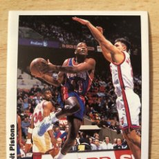 Coleccionismo deportivo: # 96 ISIAH THOMAS NBA DETROIT PISTONS 1994 SIN PEGAR PERFECTO ESTADO. Lote 330621118
