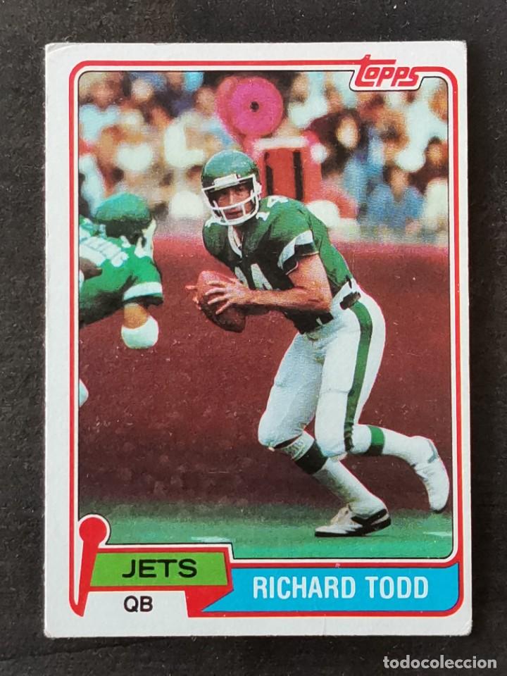 topps football 1981 #315 richard todd new york - Buy Collectible stickers  of other sports on todocoleccion