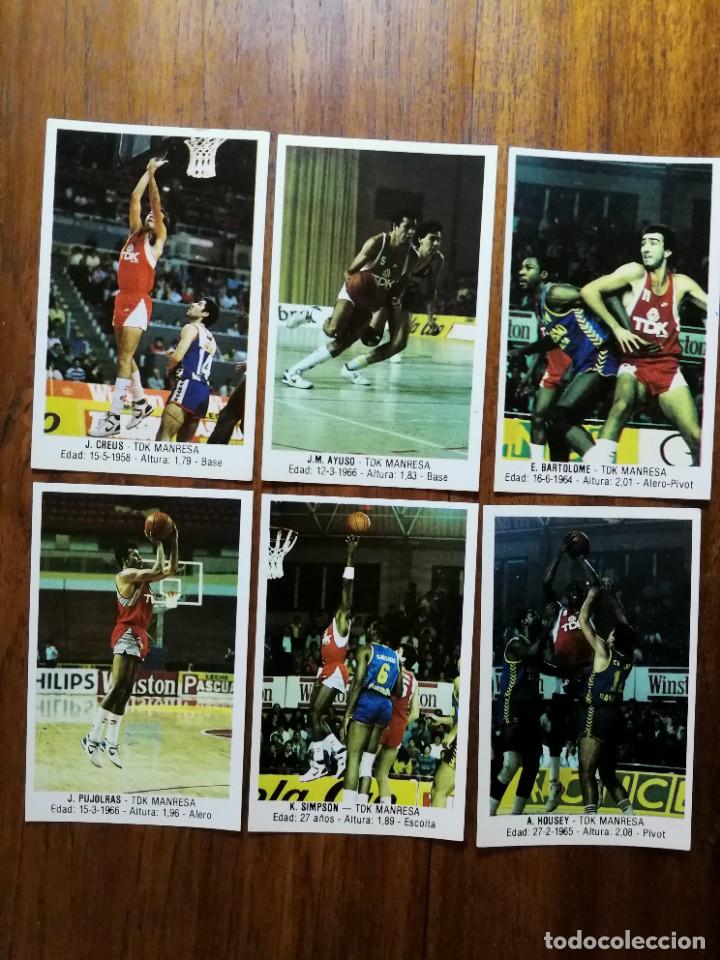 Sammelleidenschaft Sport: TDK MANRESA - 6 cromos diferentes y nuevos de BALONCESTO 88 MERCHANTE 87/88 1987/88