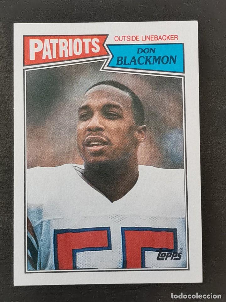 Collezionismo sportivo: Topps Football 1987 #108 Don Blackmon New England Patriots NFL Card