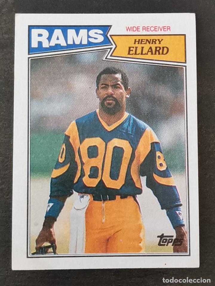Colecionismo desportivo: Topps Football 1987 #150 Henry Ellard Los Angeles Rams NFL Card