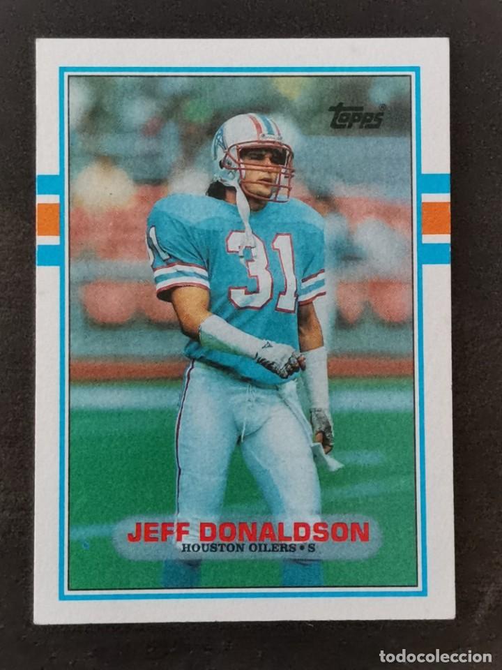 Colecionismo desportivo: Topps Football 1989 #100 Jeff Donaldson Houston Oilers NFL Card