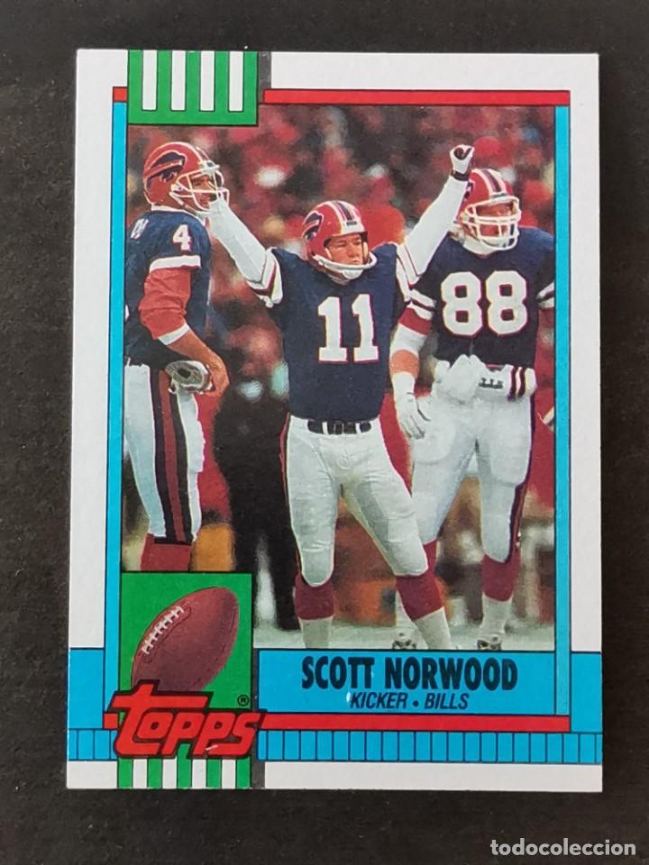 Colecionismo desportivo: Topps Football 1990 #203 Scott Norwood Buffalo Bills NFL Card