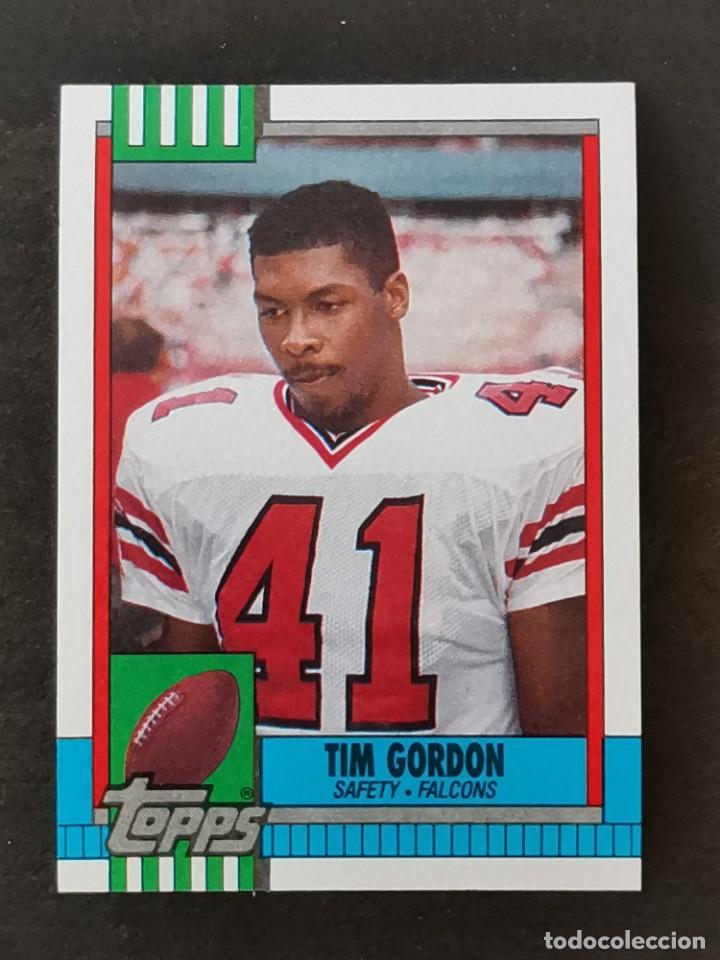 Colecionismo desportivo: Topps Football 1990 #476 Tim Gordon Atlanta Falcons NFL Card
