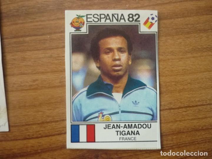 Coleccionismo deportivo: CROMO ALBUM ESPA&Ntilde;A 82 PANINI N&ordm; 282 JEAN TIGANA (FRANCIA) RECORTADO - MUNDIAL FUTBOL 1982