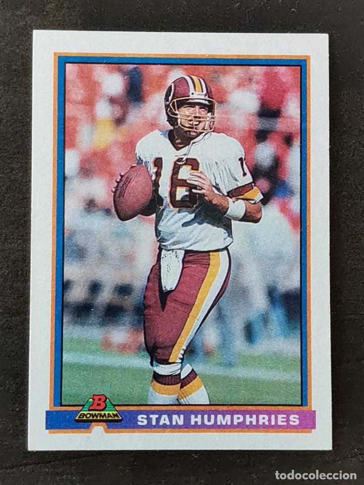 Colecionismo desportivo: Topps Bowman 1991 #533 Stan Humphries Washington Redskins NFL Card