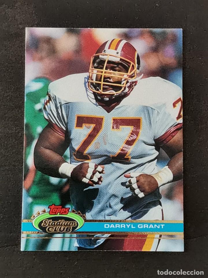 Colecionismo desportivo: Topps Stadium Club 1991 #363 Darryl Grant Washington Redskins NFL Card