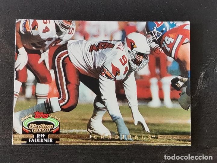 Colecionismo desportivo: Topps Stadium Club 1992 #158 Jeff Faulkner Phoenix Cardinals NFL Card