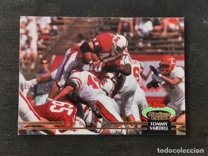 Colecionismo desportivo: Topps Stadium Club 1992 #419 Tommy Vardell Cleveland Browns NFL Card