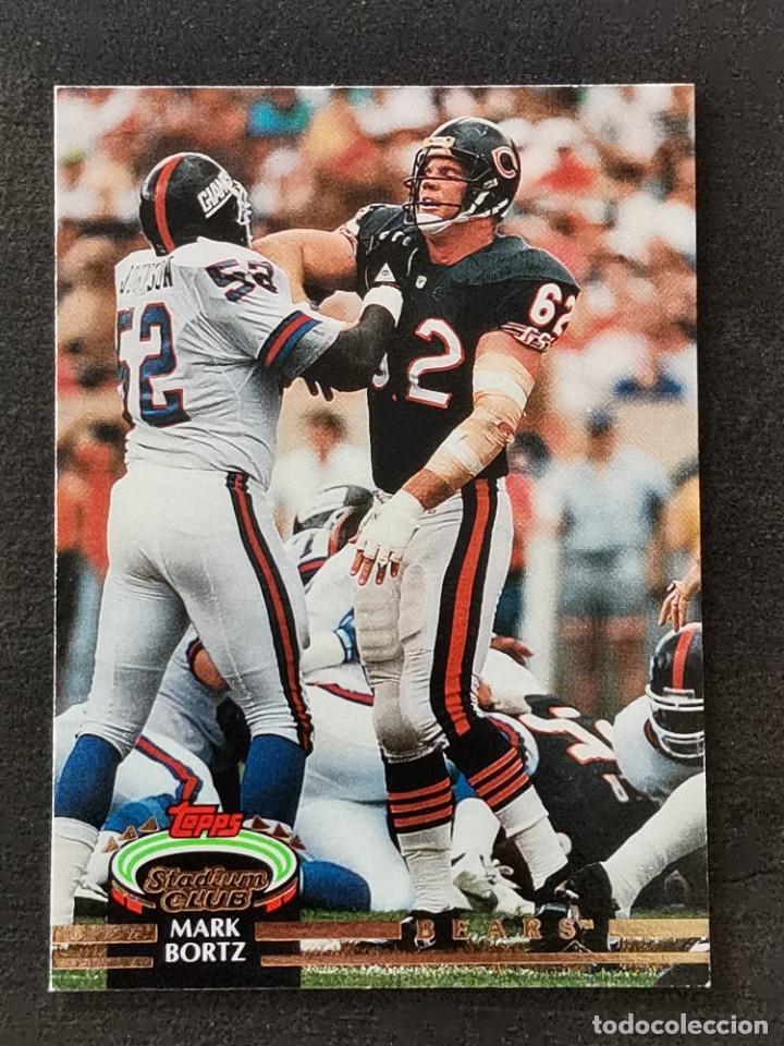 Colecionismo desportivo: Topps Stadium Club 1992 #206 Mark Bortz Chicago Bears NFL Card