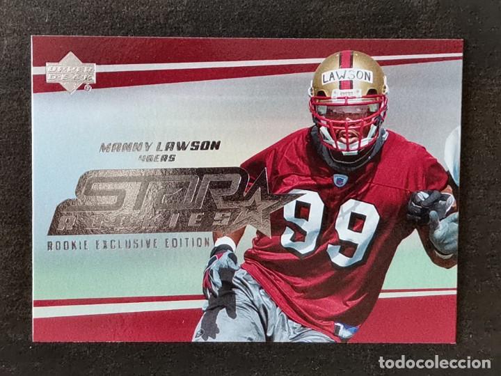 Colecionismo desportivo: Upper Deck Football 2006 Star Rookies #238 Manny Lawson San Francisco 49ers NFL Card