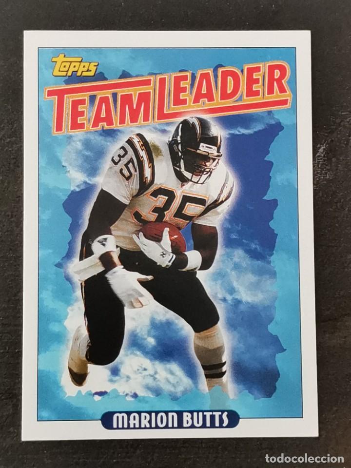Colecionismo desportivo: Topps Football 1993 #273 Team Leaders Marion Butts San Diego Chargers NFL Card