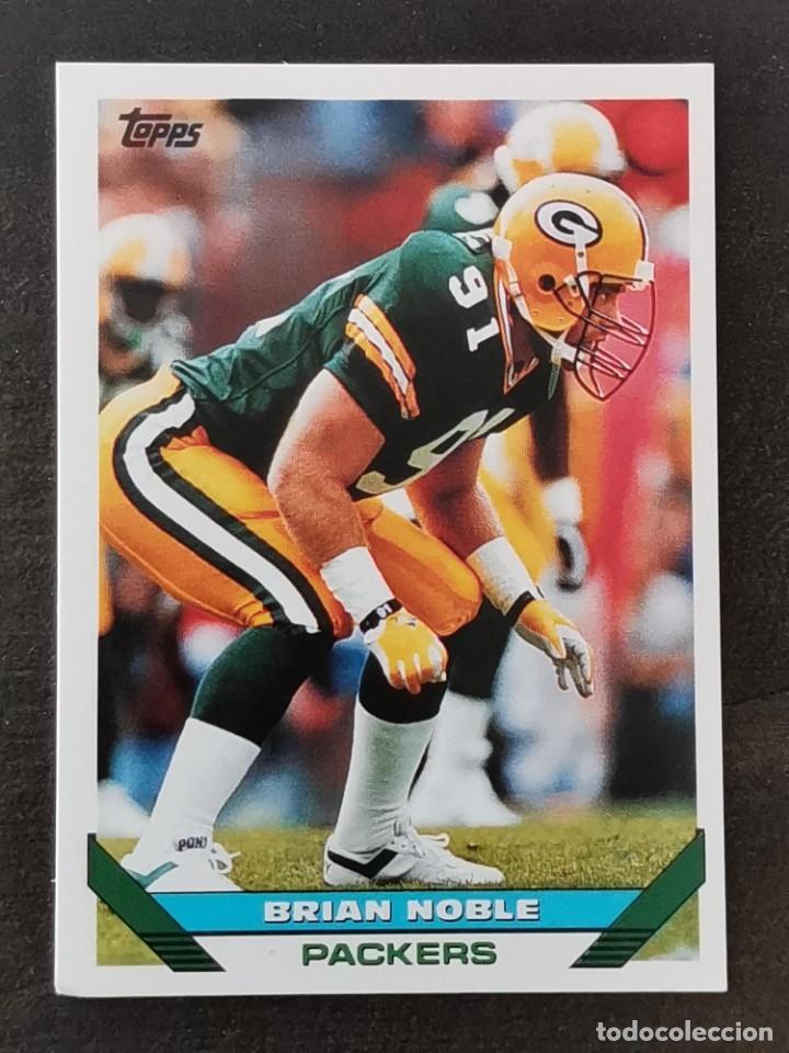 Colecionismo desportivo: Topps Football 1993 #57 Brian Noble Green Bay Packers NFL Card