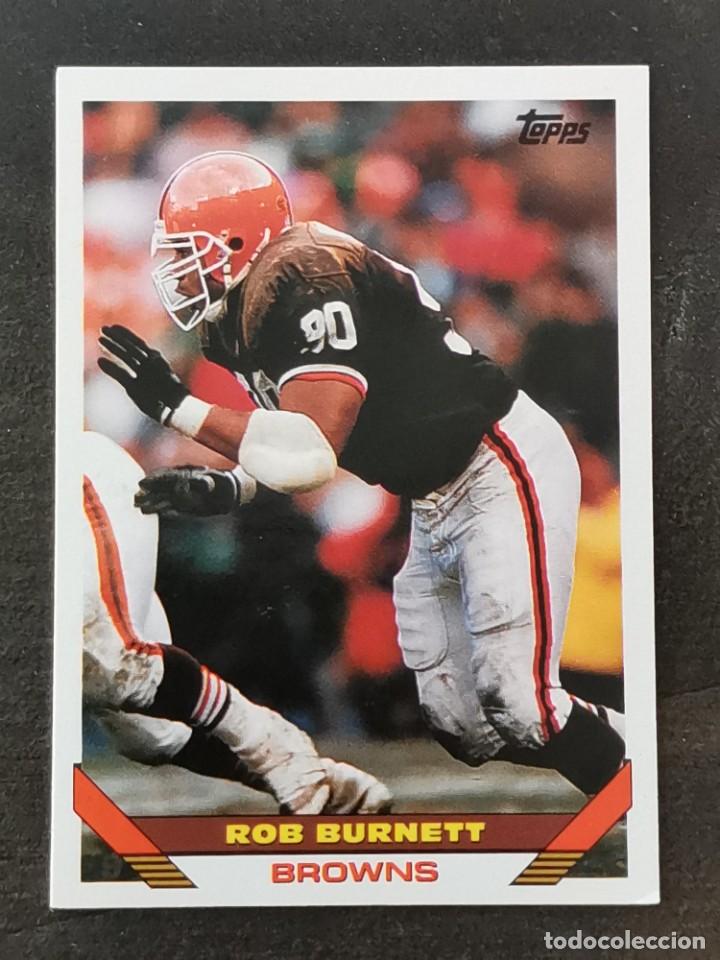 Colecionismo desportivo: Topps Football 1993 #212 Rob Burnett Cleveland Browns NFL Card