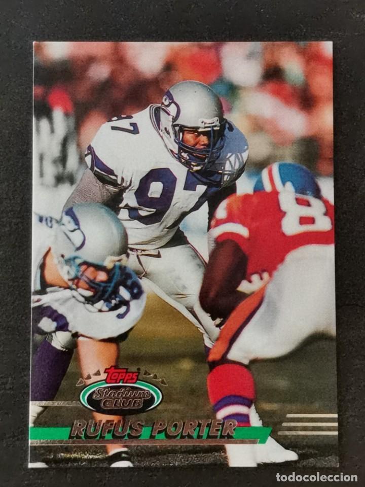 Colecionismo desportivo: Topps Stadium Club 1993 #238 Rufus Porter Seattle Seahawks NFL Card