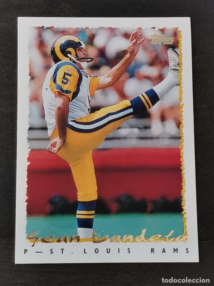Colecionismo desportivo: Topps Football 1995 #274 Sean Landeta St. Louis Rams NFL Card