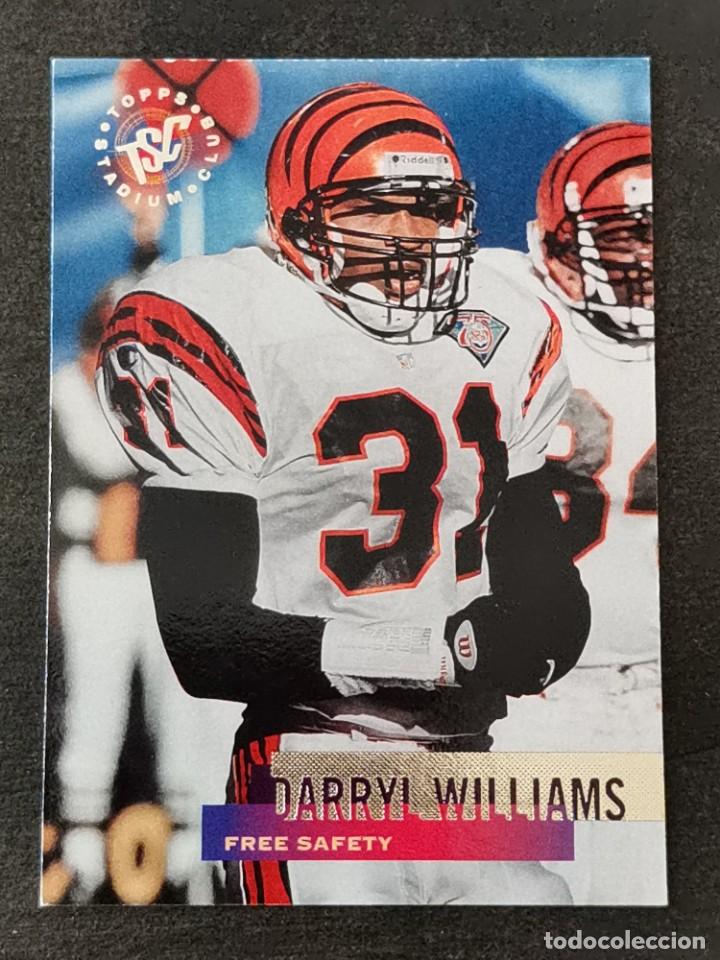 Colecionismo desportivo: Topps Stadium Club 1995 #345 Darryl Williams Cincinnati Bengals NFL Card