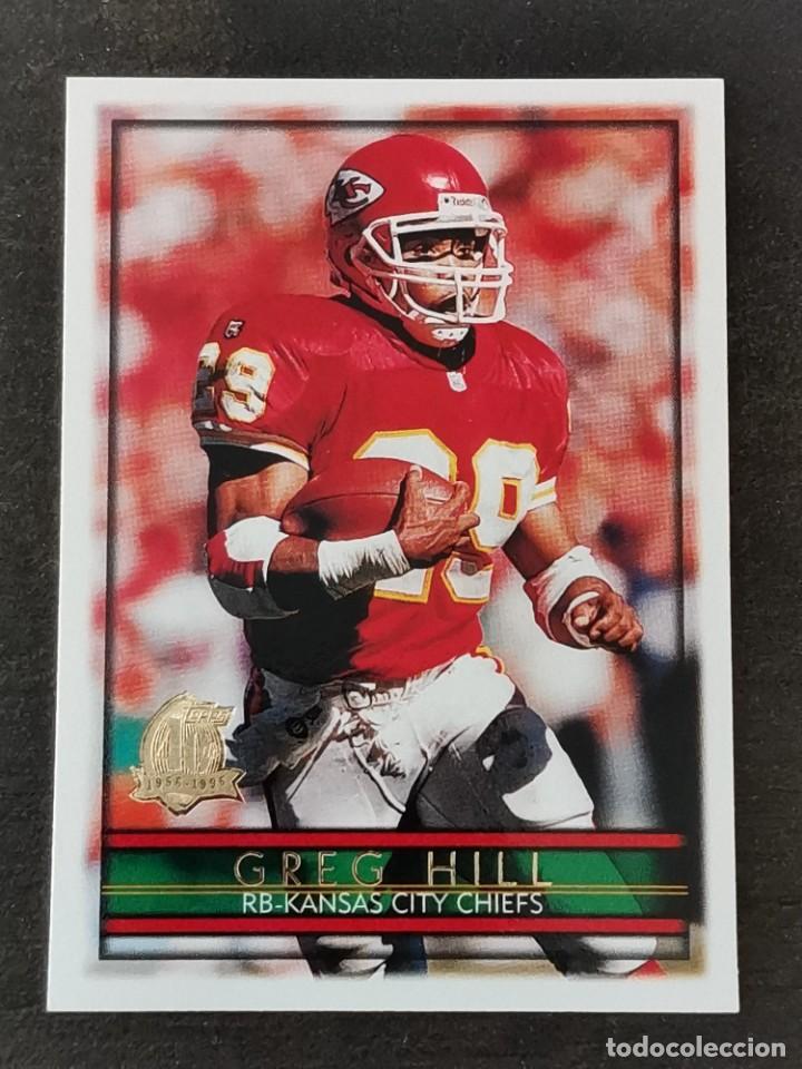 Colecionismo desportivo: Topps Football 1996 #408 Greg Hill Kansas City Chiefs NFL Card