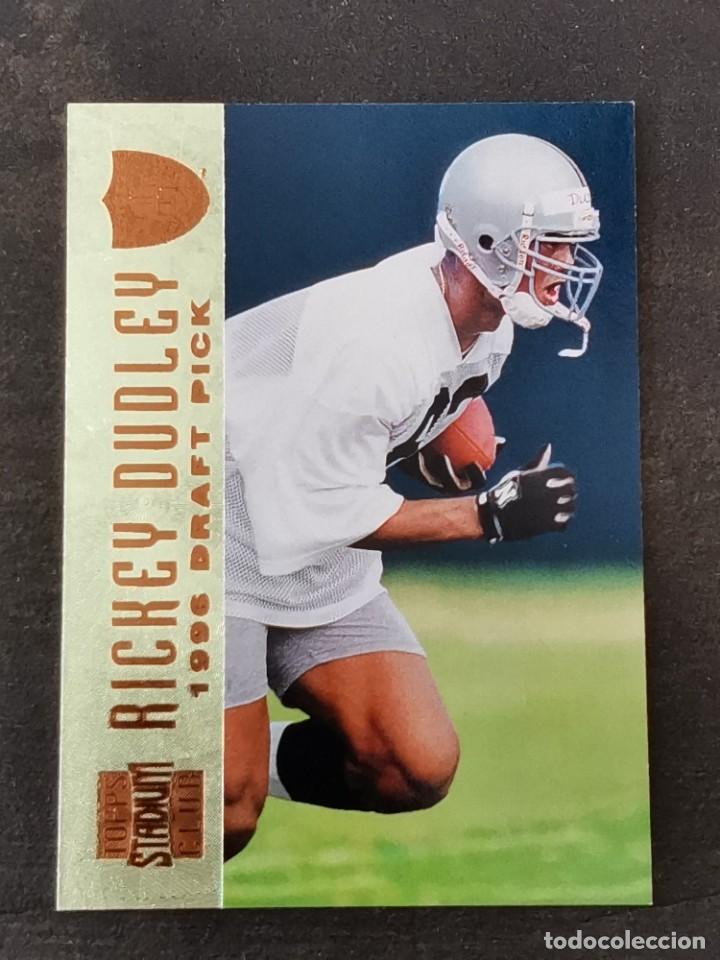 Colecionismo desportivo: Topps Stadium Club 1996 #152 Draft Pick Rickey Dudley Oakland Raiders NFL Card