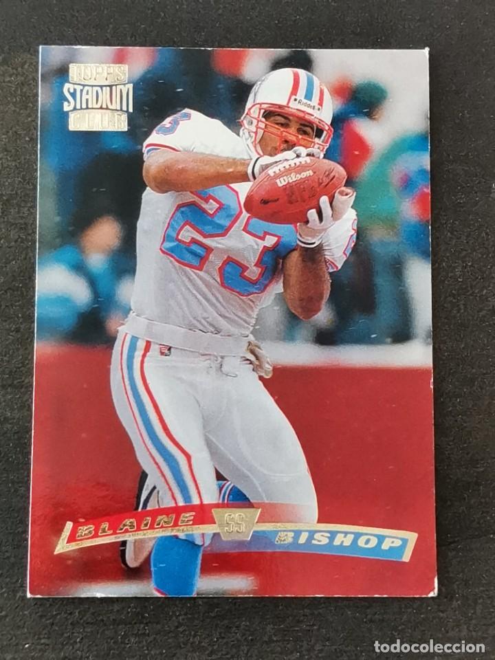 Colecionismo desportivo: Topps Stadium Club 1996 #282 Blaine Bishop Houston Oilers NFL Card