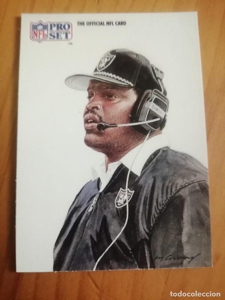 Sports collectibles: CROMO N&ordm; 432 - RUGBY - NFL PRO SET - A&Ntilde;O 1991 - ART SELL - COACH - RAIDERS