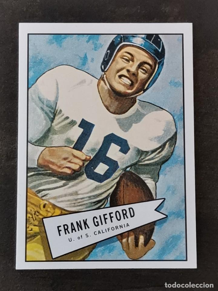 Collezionismo sportivo: Topps Bowman 2001 #16 Reprint Frank Gifford New York Giants NFL Card