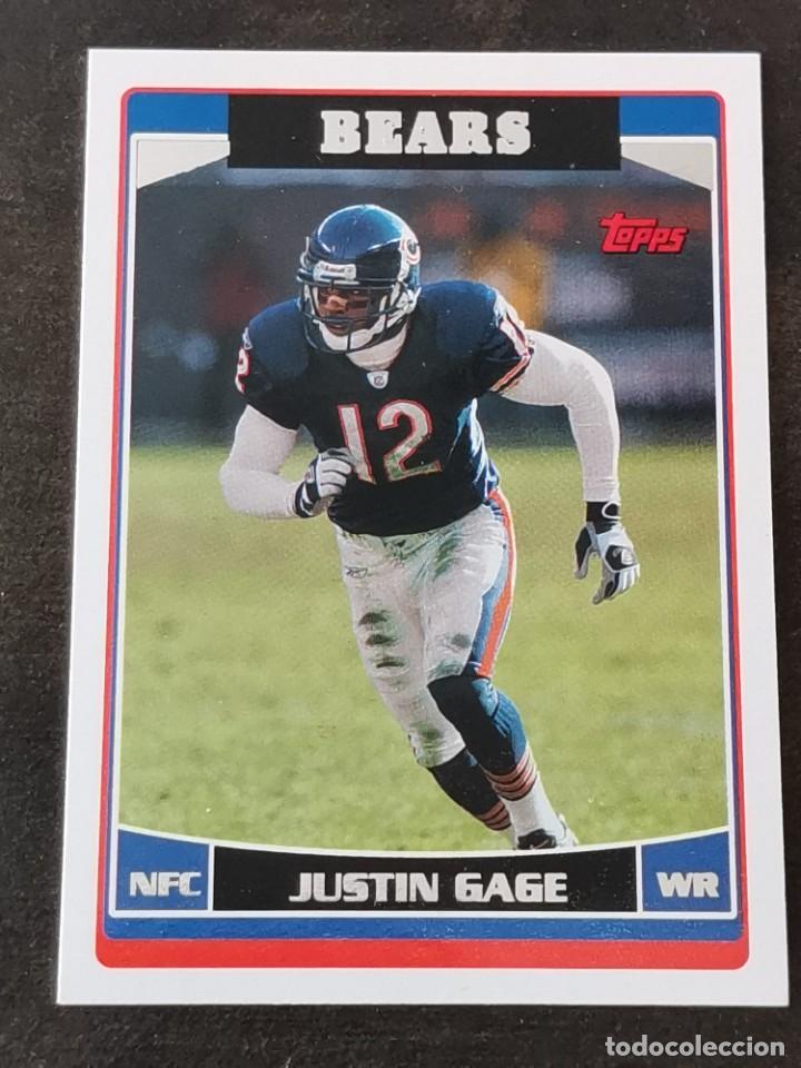 Coleccionismo deportivo: Topps Football 2006 #93 Justin Gage Chicago Bears NFL Card