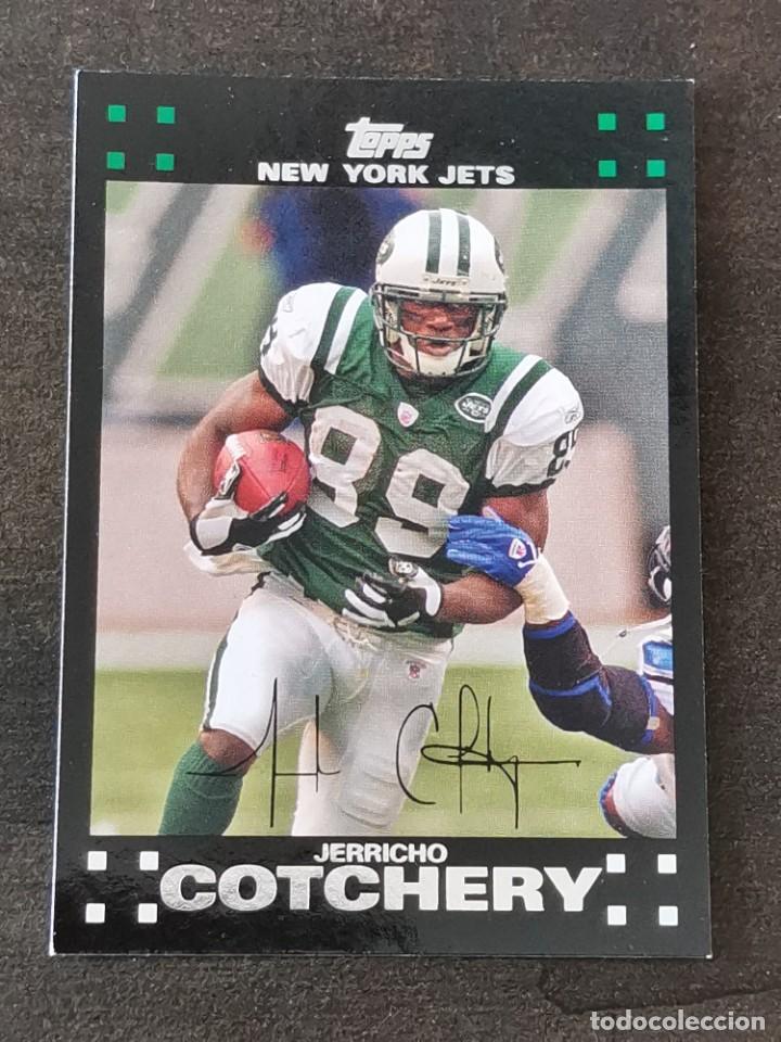 Coleccionismo deportivo: Topps Football 2007 #168 Jerricho Cotchery New York Jets NFL Card