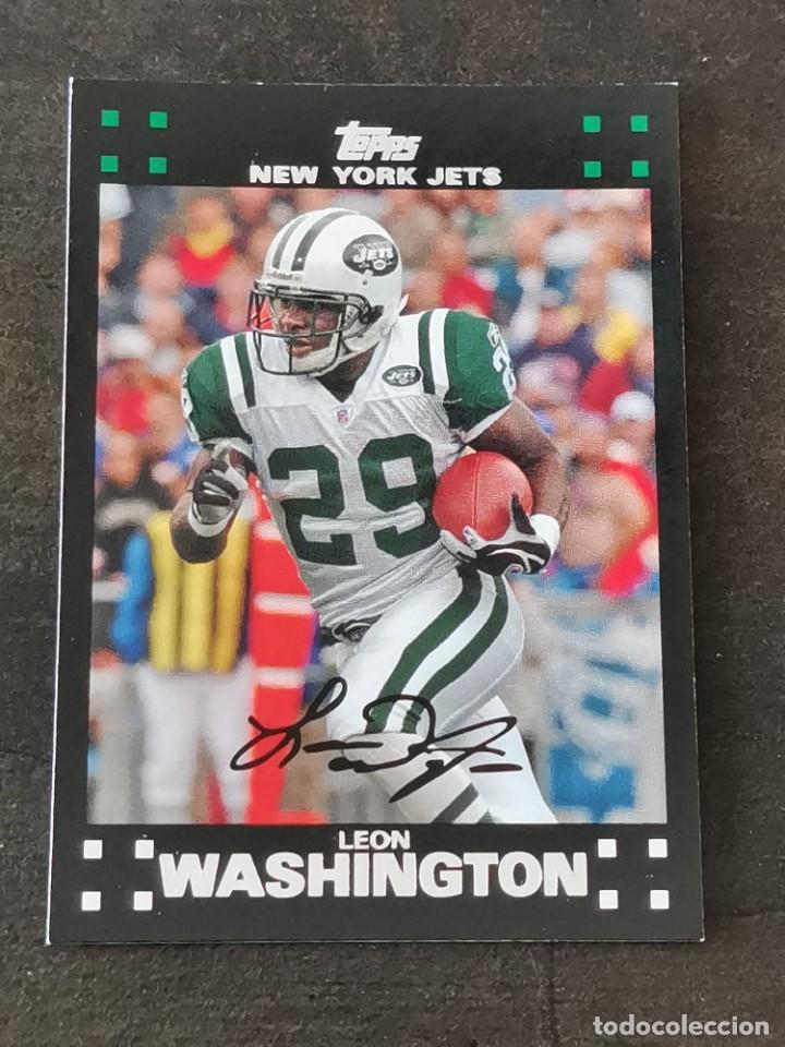 Sammelleidenschaft Sport: Topps Football 2007 #90 Leon Washington New York Jets NFL Card