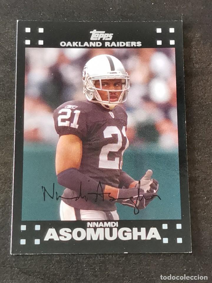 Coleccionismo deportivo: Topps Football 2007 #239 Nnamdi Asomugha Oakland Raiders NFL Card