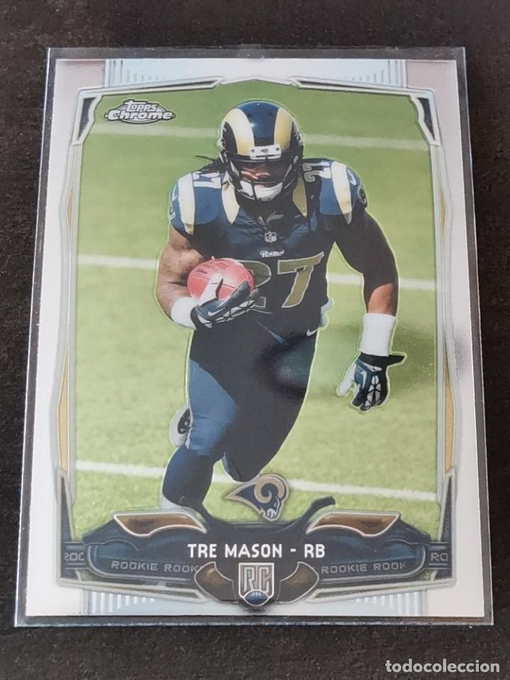 Coleccionismo deportivo: Topps Chrome 2014 #164 Rookie Card Tre Mason St. Louis Rams NFL Card