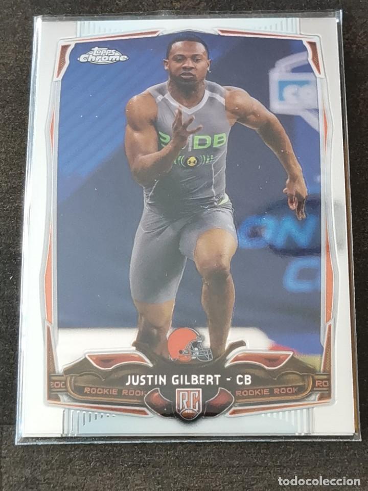 Coleccionismo deportivo: Topps Chrome 2014 #152 Rookie Card Justin Gilbert Cleveland Browns NFL Card