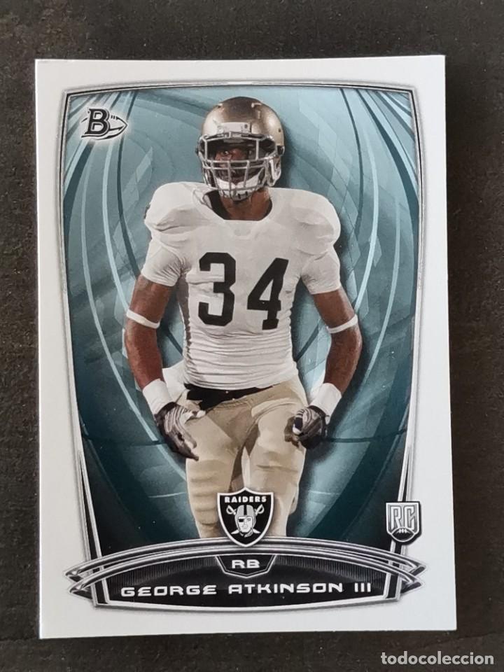 Coleccionismo deportivo: Topps Bowman 2014 Rookie Card #52 George Atkinson III Oakland Raiders NFL Card