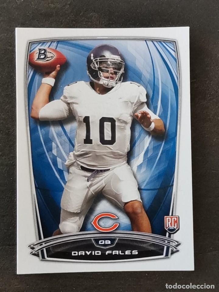Coleccionismo deportivo: Topps Bowman 2014 Rookie Card #20 David Fales Chicago Bears NFL Card