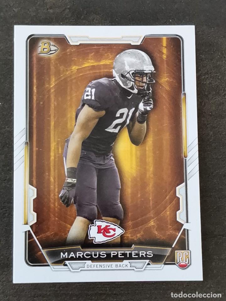Coleccionismo deportivo: Topps Bowman 2015 Rookie Card #1 Marcus Peters Kansas City Chiefs NFL Card