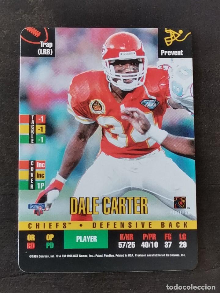 Coleccionismo deportivo: Donruss Red Zone 1995 Dale Carter Kansas City Chiefs NFL Card