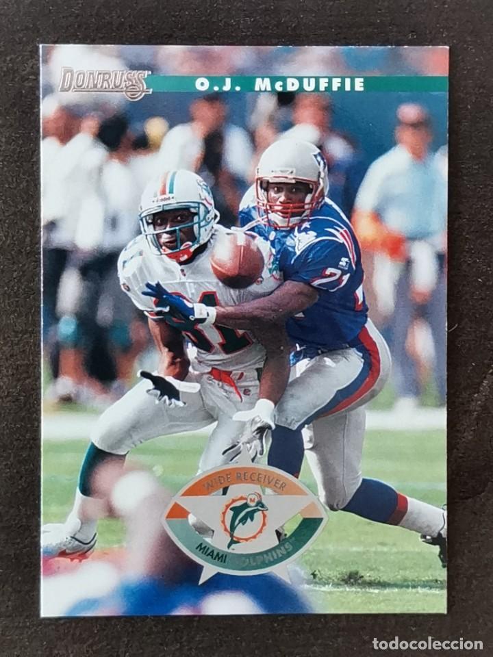 Colecionismo desportivo: Donruss Football 1996 #20 O.J. McDuffie Miami Dolphins NFL Card