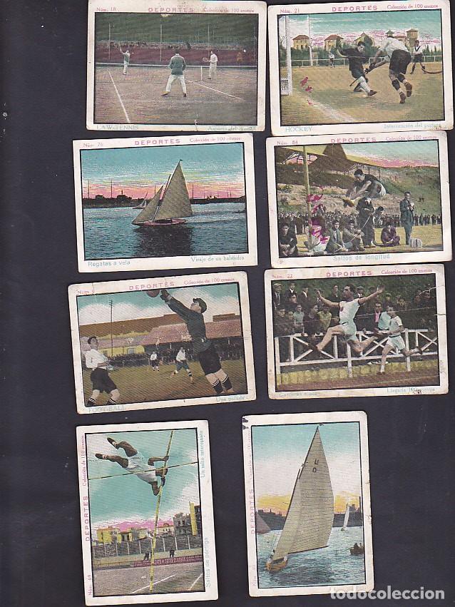 Colecionismo desportivo: LOTE 8 CROMOS DEPORTES BOMBONERIA RIBERA