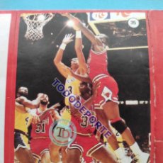 Coleccionismo deportivo: LAMINA 6 PEGATINAS REVISTA GIGANTES DEL BASKET 1987 CROMO NBA STICKER MICHAEL JORDAN Nº 35 BULLS 87. Lote 347320433