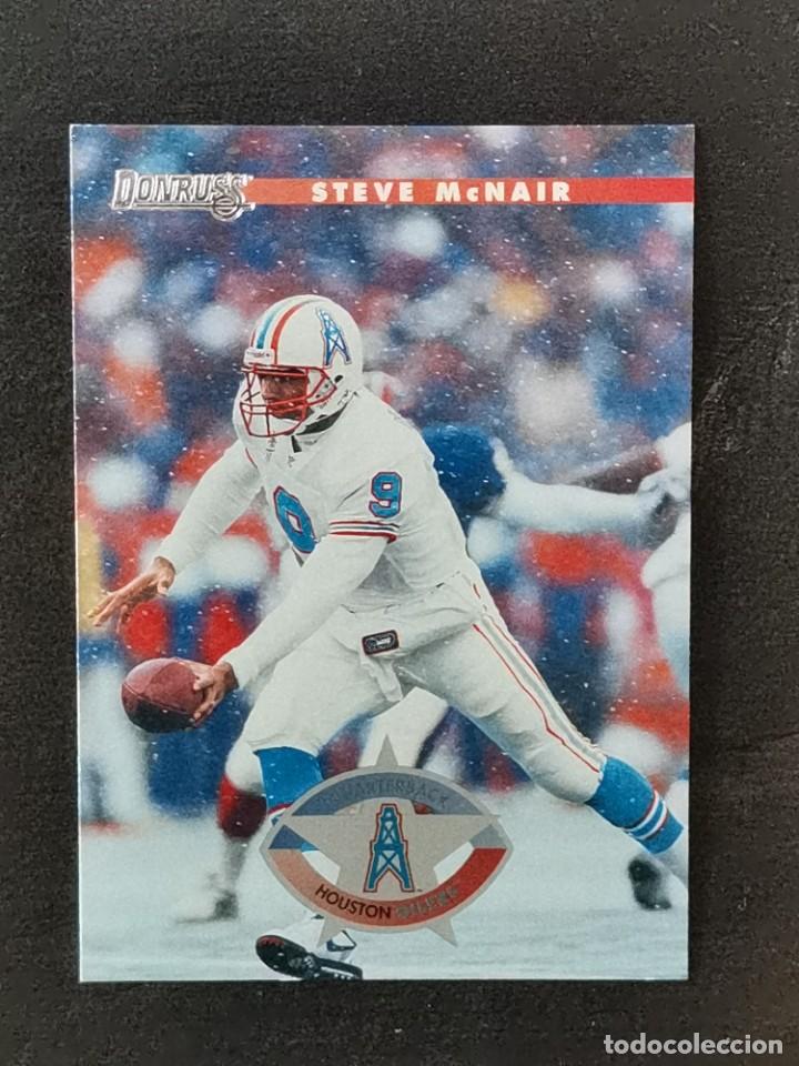 Colecionismo desportivo: Donruss Football 1996 #106 Steve McNair Houston Oilers NFL Card