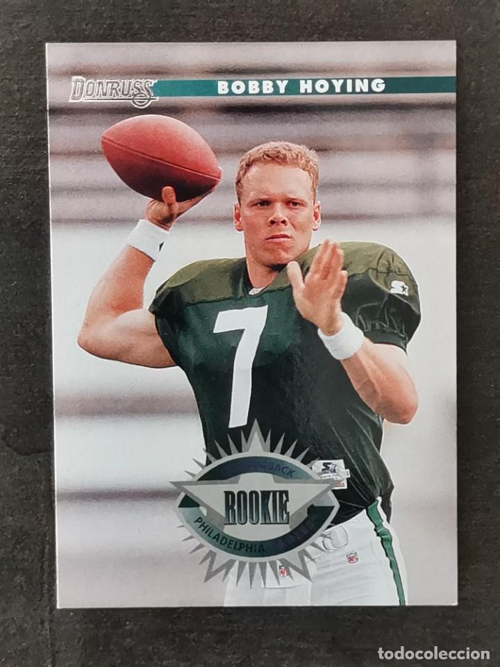 Colecionismo desportivo: Donruss Football 1996 #228 Rookie Card Bobby Hoying Philadelphia Eagles NFL Card