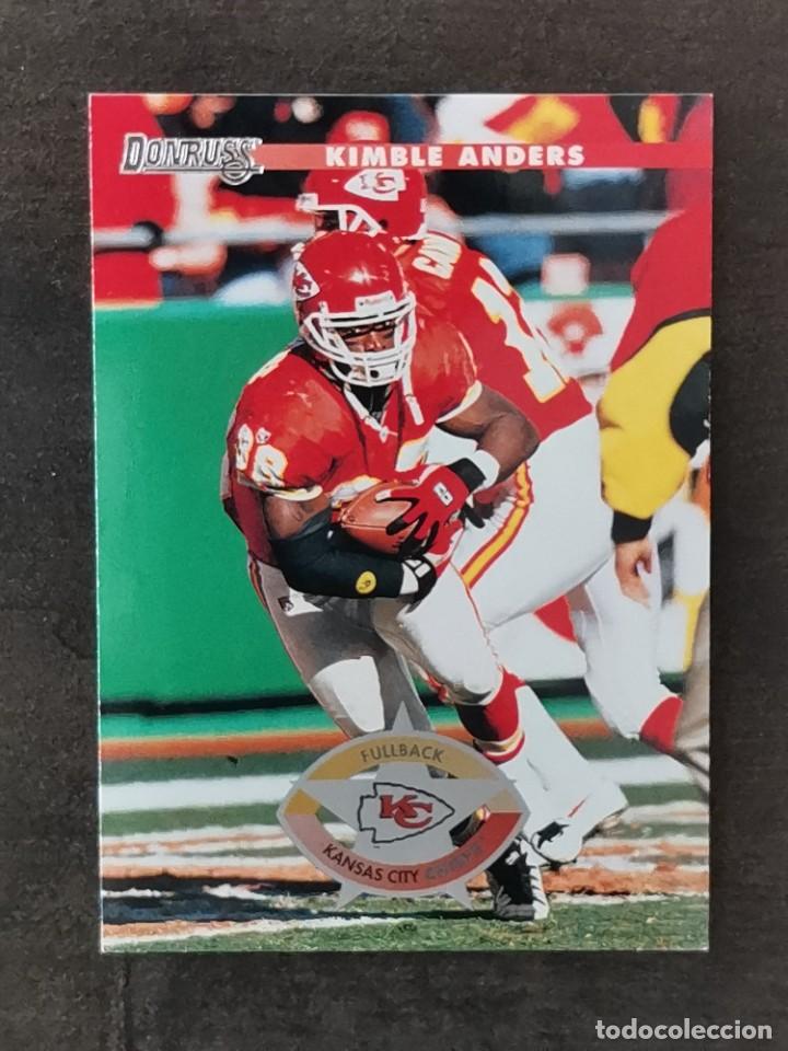 Colecionismo desportivo: Donruss Football 1996 #109 Kimble Anders Kansas City Chiefs NFL Card