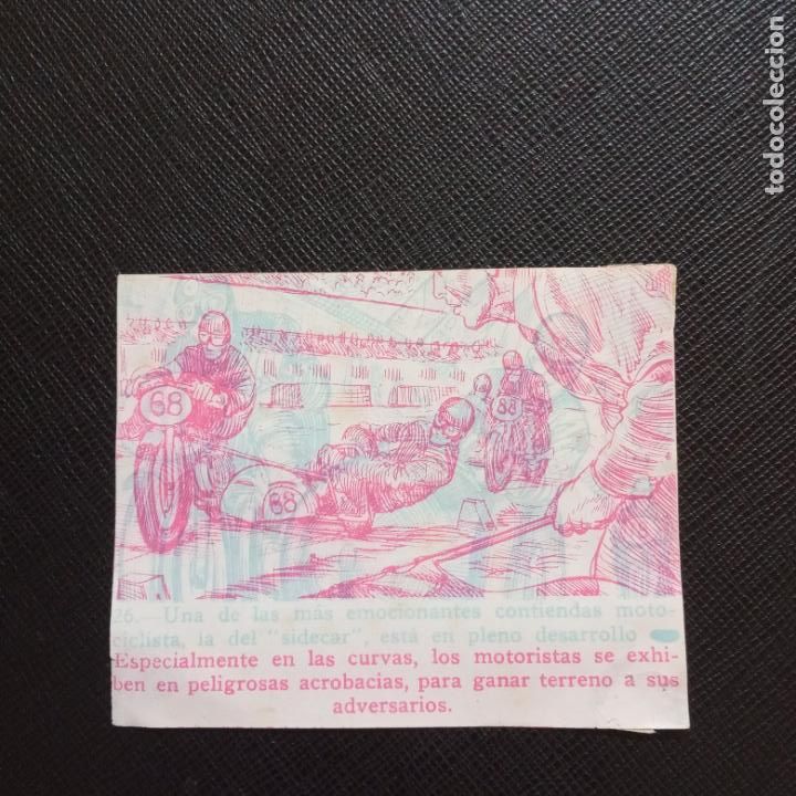 Sammelleidenschaft Sport: MOTOCICLISMO SIDECAR 26 - FHER 53 SPORT MAGICO 1953 CROMO 3D - DESPEGADO - A48 P15